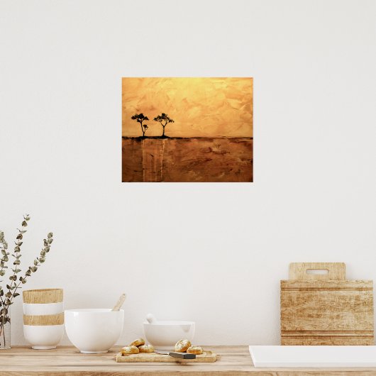Acacia Tree 16 x 20 von Ben Walker Poster (Küche)