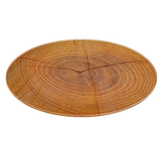 Acacia Tree Cross-Section Glass Chopping Board Schneidebrett (Ecke)