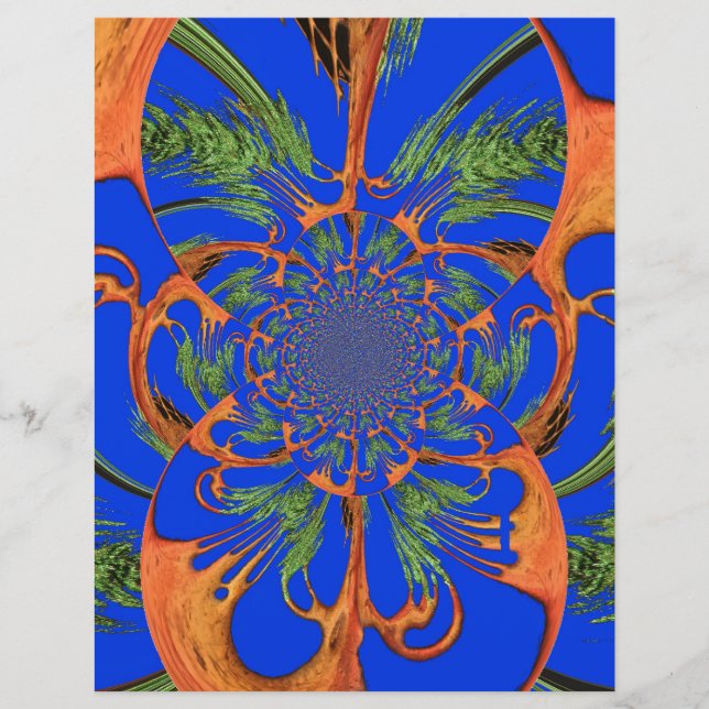 Acacia Tree Kaleidoskop Art Printwerbung (Vorderseite)