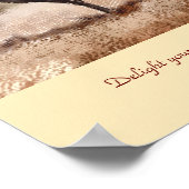 Acacia Trees Custom Poster mit Bible Verse (Ecke)