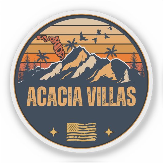 Acacia Villas, Florida Aufkleber (Vorderseite)