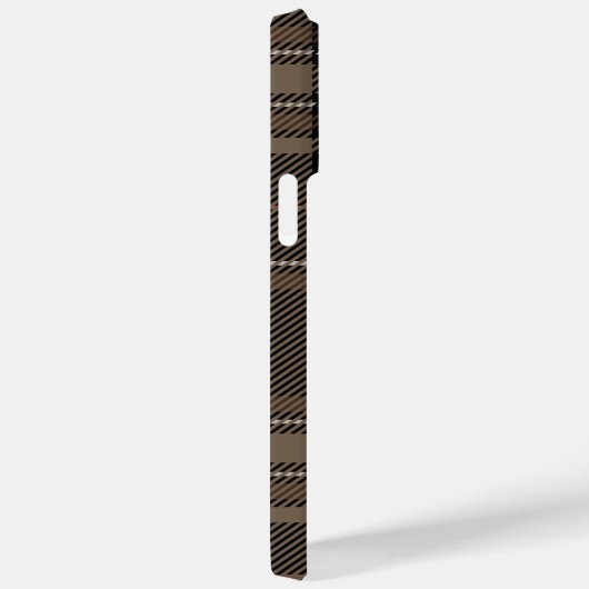 Academia Black Kariert Case-Mate iPhone Hülle (Rückseite / Rechts)