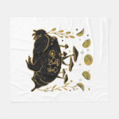 Academia Moon Witchy Goblincore Aesthetic Frog Cla Fleecedecke (Vorderseite (Horizontal))