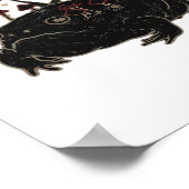 Academia Moon Witchy Goblincore Aesthetic Frog Cla Poster (Ecke)