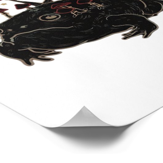 Academia Moon Witchy Goblincore Aesthetic Frog Cla Poster (Ecke)