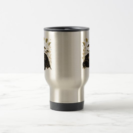 Academia Moon Witchy Goblincore Aesthetic Frog Cla Reisebecher (Mittel)