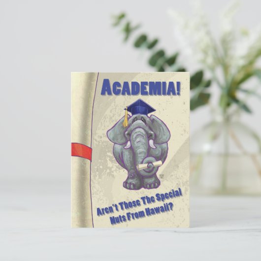 Academia Scroll Postkarte (Stehend Vorderseite)