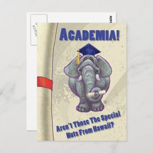 Academia Scroll Postkarte (Vorne/Hinten)