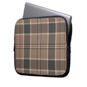 Academia Taupe Tartan Laptopschutzhülle (Vorderseite Links)