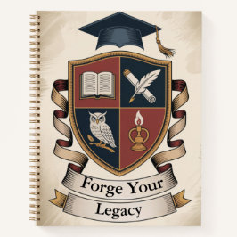 Academic Crest Builder | Customisable Collegiate Notizblock