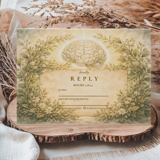 Academic Psychology Graduation RSVP Karte