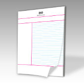 Academic School Monogram Name Lecture Notepad Notizblock