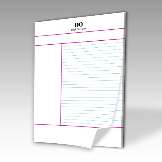 Academic School Monogram Name Lecture Notepad Notizblock