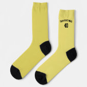 Academic Team Name Baseball Socks - Custom Number Socken (Linkes Detail)