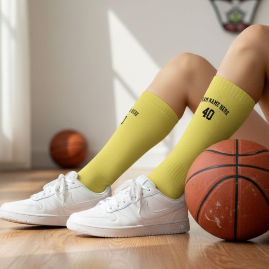 Academic Team Name Baseball Socks - Custom Number Socken