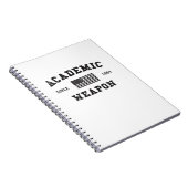 Academic Weapon Classic Funny Meme Notizblock (Rechte Seite)
