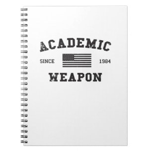 Academic Weapon Classic Funny Meme Notizblock