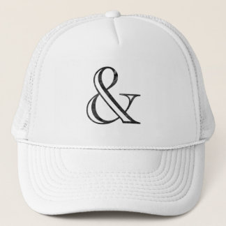 Academy Gravierter Et-Zeichen-Schriftzug Black Truckerkappe