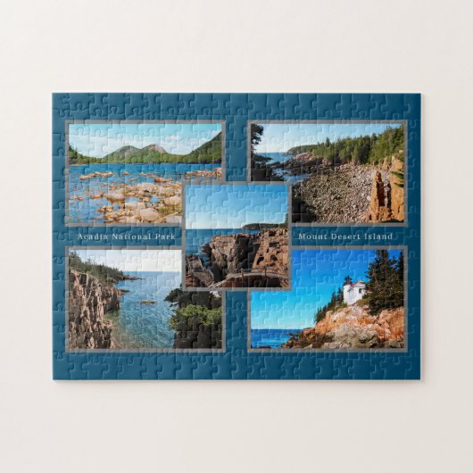 Acadia Best Views Nationalpark Puzzle (Horizontal)