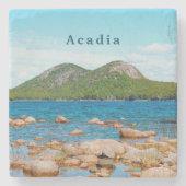 Acadia Bubble Mountains Jordan Pond National Park Steinuntersetzer (Vorderseite)