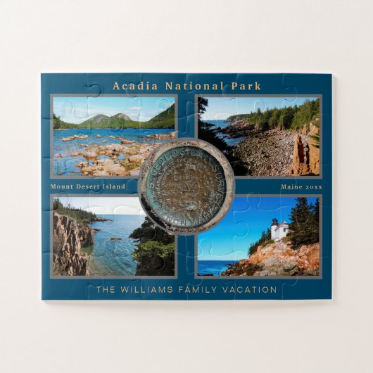 Acadia Cadillac Bergsee-Zauber Foto Puzzle (Horizontal)