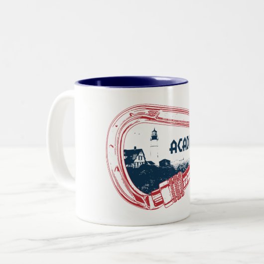 Acadia Climbing Carabiner Zweifarbige Tasse (Vorderseite Links)
