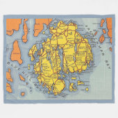 Acadia - Die Insel der Wüste Fleecedecke (Vorderseite (Horizontal))