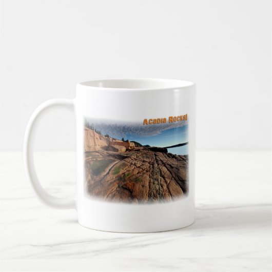 Acadia-Felsen! Kaffeetasse (Links)