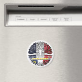 Acadia Frankreich Tree Roots Flag Magnet (In Situ (Geschirrspüler))