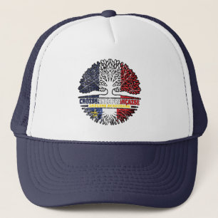 Acadia Frankreich Tree Roots Flag Truckerkappe