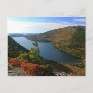 Acadia Jordan Pond aus der Nordblase im Herbst Postkarte