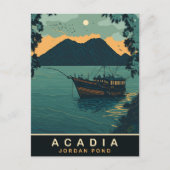 Acadia, Jordan Pond, Reisen Postkarte (Vorderseite)