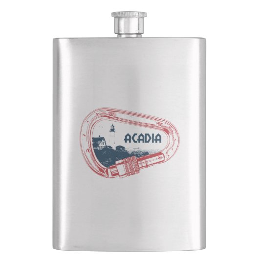 Acadia Kletterkarabiner Flachmann (Vorderseite)