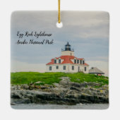 Acadia Lighthouses Keramikornament (Rückseite)