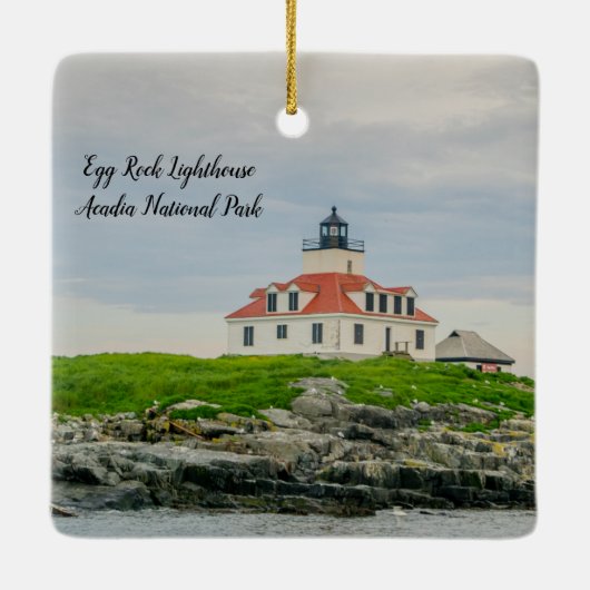 Acadia Lighthouses Keramikornament (Rückseite)