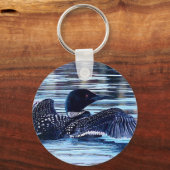 Acadia Loon Schlüsselanhänger (Vorderseite)