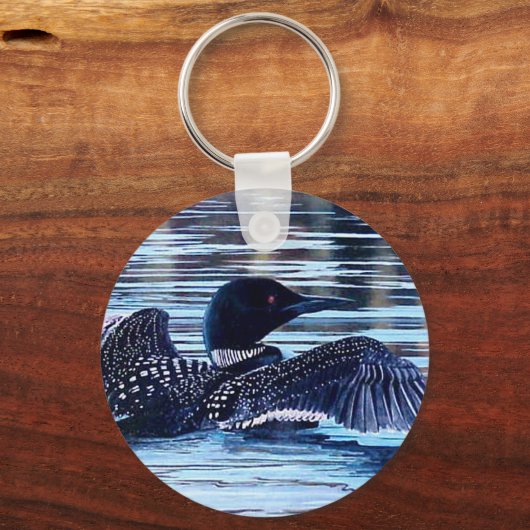 Acadia Loon Schlüsselanhänger (Vorderseite)