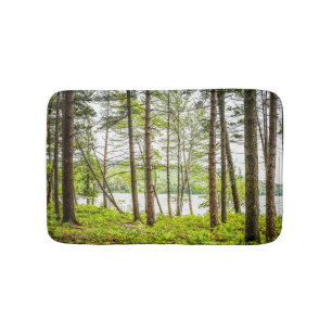 Acadia Maine Forest und Lake Badematte