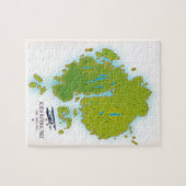 Acadia, Maine National Park Karte Reiseplan. Puzzle (Horizontal)