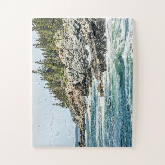 Acadia Maine Ocean Waves Puzzle (Vertikal)