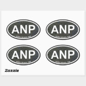 Acadia Map Aufkleber (weißer Text) (Blatt)