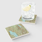 ACADIA MAP STEINUNTERSETZER (Seitenansicht)