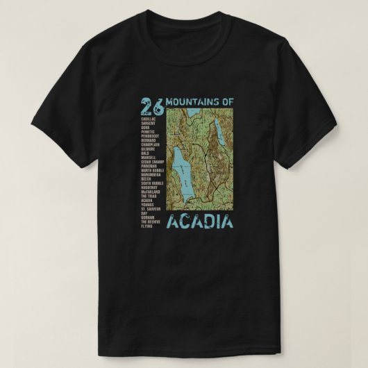 ACADIA MAP T-Shirt (Design vorne)