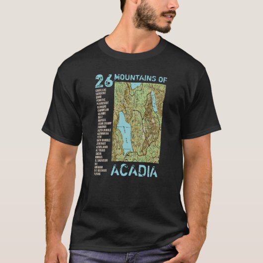 ACADIA MAP T-Shirt (Vorderseite)