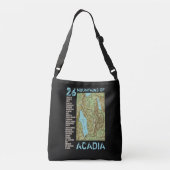 ACADIA MAP TRAGETASCHEN MIT LANGEN TRÄGERN (Rückseite)