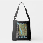 ACADIA MAP TRAGETASCHEN MIT LANGEN TRÄGERN (Vorderseite)