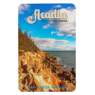 Acadia National Park Bar Harbor Aquarell Magnet