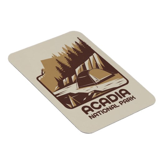 Acadia National Park Camping Adventure Magnet (Rechte Seite)