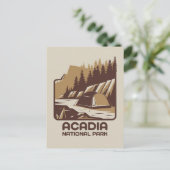 Acadia National Park Camping Adventure Postkarte (Stehend Vorderseite)