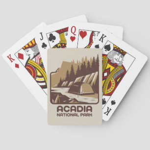 Acadia National Park Camping Adventure Spielkarten